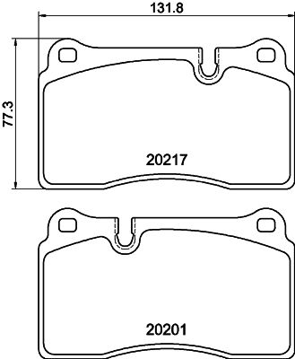 Brake Pad Set, disc brake HELLA PAGID 8DB 355 015-891