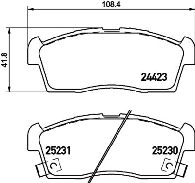 Brake Pad Set, disc brake HELLA PAGID 8DB 355 016-111