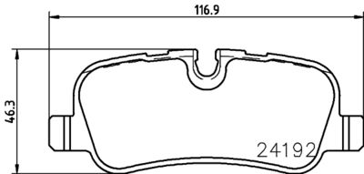 Brake Pad Set, disc brake HELLA PAGID 8DB 355 016-181