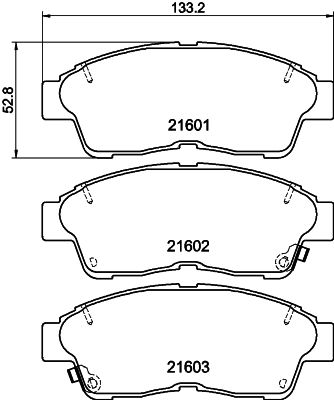 HELLA PAGID 8DB 355 016-421 Brake Pad Set, disc brake