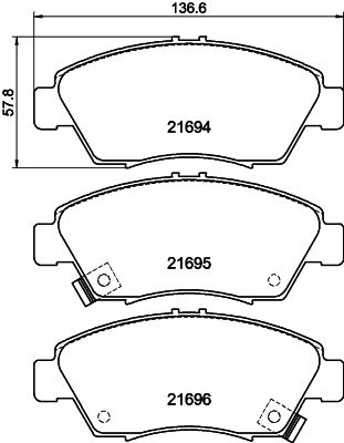 HELLA PAGID 8DB 355 016-461 Brake Pad Set, disc brake