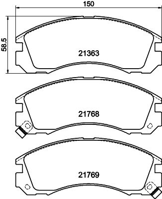 HELLA PAGID 8DB 355 016-531 Brake Pad Set, disc brake