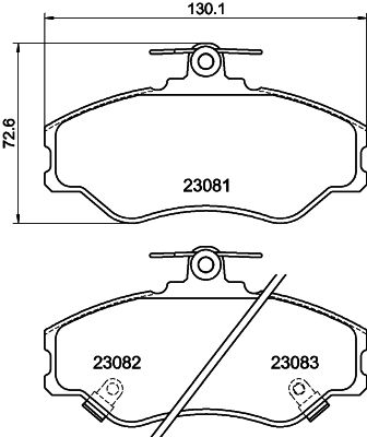 HELLA PAGID 8DB 355 016-641 Brake Pad Set, disc brake