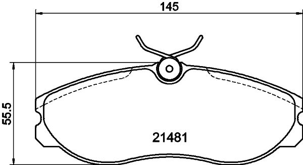 HELLA PAGID 8DB 355 016-651 Brake Pad Set, disc brake