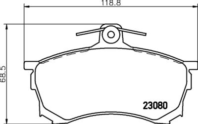 Brake Pad Set, disc brake HELLA PAGID 8DB 355 016-671