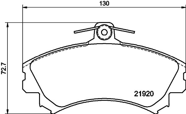 HELLA PAGID 8DB 355 016-681 Brake Pad Set, disc brake