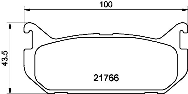 HELLA PAGID 8DB 355 016-711 Brake Pad Set, disc brake