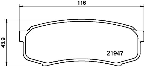 HELLA PAGID 8DB 355 016-831 Brake Pad Set, disc brake