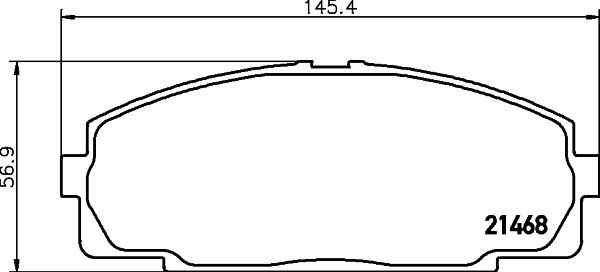 HELLA PAGID 8DB 355 016-921 Brake Pad Set, disc brake