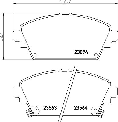 HELLA PAGID 8DB 355 017-171 Brake Pad Set, disc brake