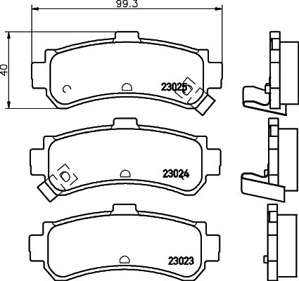 HELLA PAGID 8DB 355 017-191 Brake Pad Set, disc brake