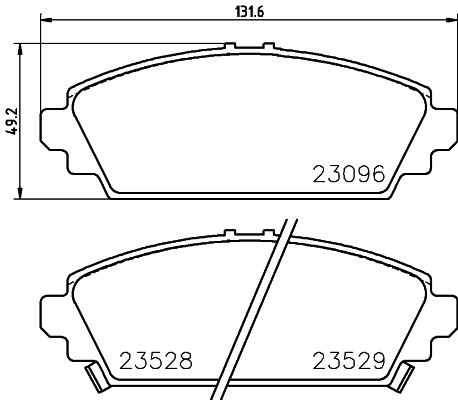 HELLA PAGID 8DB 355 017-261 Brake Pad Set, disc brake