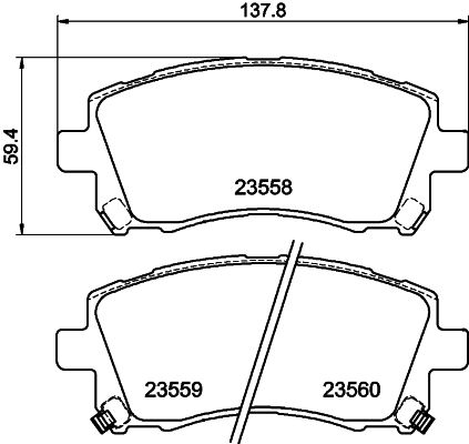 HELLA PAGID 8DB 355 017-291 Brake Pad Set, disc brake