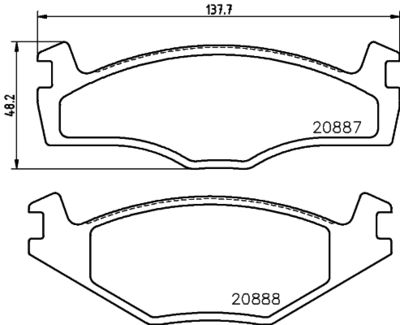 Brake Pad Set, disc brake HELLA PAGID 8DB 355 017-521