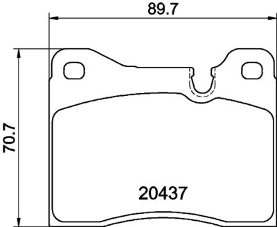 Brake Pad Set, disc brake HELLA PAGID 8DB 355 017-561