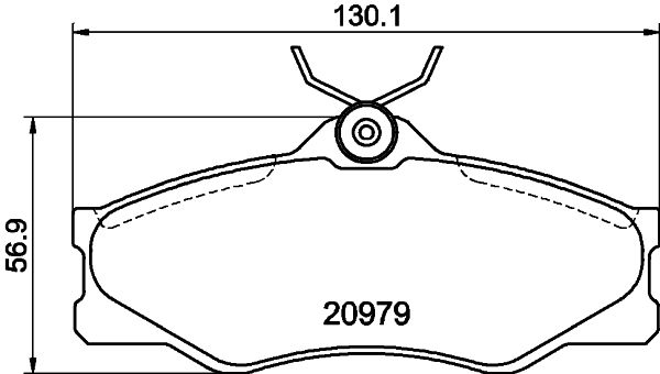 HELLA PAGID 8DB 355 017-661 Brake Pad Set, disc brake