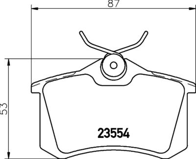 Brake Pad Set, disc brake HELLA PAGID 8DB 355 017-711