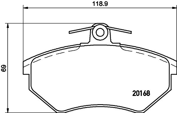 HELLA PAGID 8DB 355 017-891 Brake Pad Set, disc brake