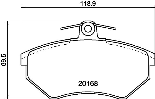 HELLA PAGID 8DB 355 017-901 Brake Pad Set, disc brake