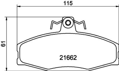 Brake Pad Set, disc brake HELLA PAGID 8DB 355 017-931