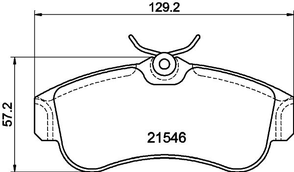 HELLA PAGID 8DB 355 018-011 Brake Pad Set, disc brake