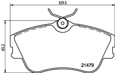 Brake Pad Set, disc brake HELLA PAGID 8DB 355 018-071