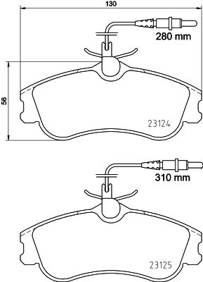 Brake Pad Set, disc brake HELLA PAGID 8DB 355 018-261