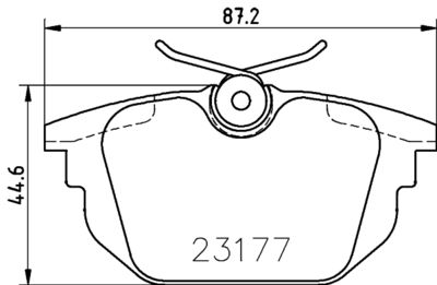 Brake Pad Set, disc brake HELLA PAGID 8DB 355 018-371