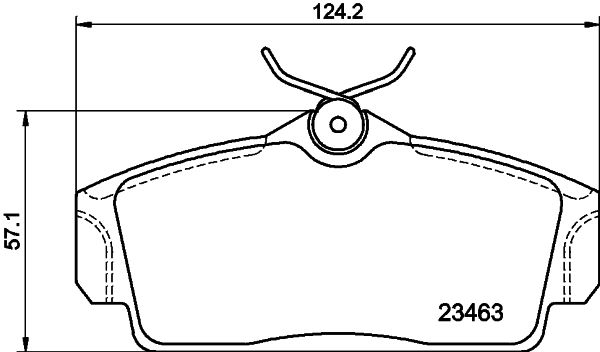 HELLA PAGID 8DB 355 018-441 Brake Pad Set, disc brake