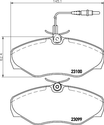 HELLA PAGID 8DB 355 018-501 Brake Pad Set, disc brake