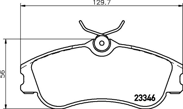 HELLA PAGID 8DB 355 018-541 Brake Pad Set, disc brake