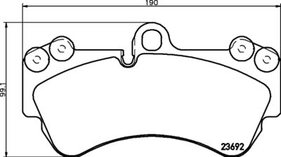 Brake Pad Set, disc brake HELLA PAGID 8DB 355 018-701