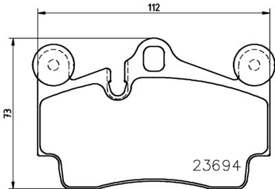 Brake Pad Set, disc brake HELLA PAGID 8DB 355 018-711