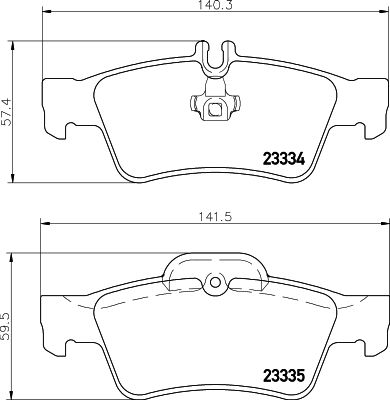 HELLA PAGID 8DB 355 018-751 Brake Pad Set, disc brake