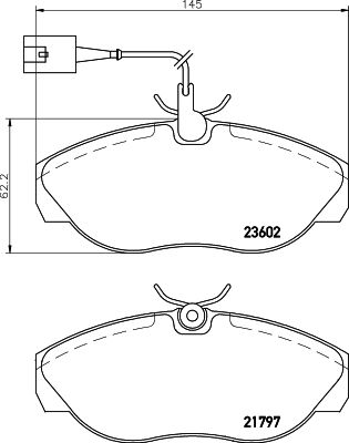 Brake Pad Set, disc brake HELLA PAGID 8DB 355 018-891