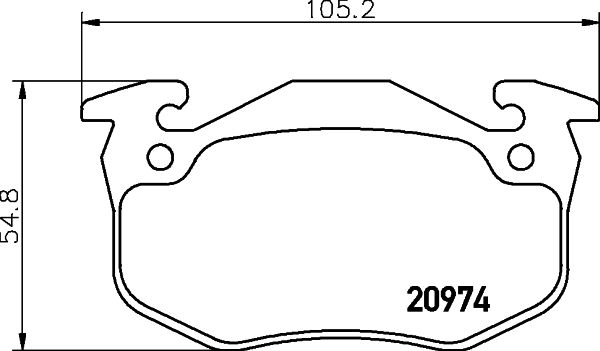 HELLA PAGID 8DB 355 018-951 Brake Pad Set, disc brake