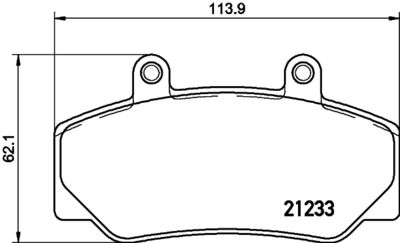 Brake Pad Set, disc brake HELLA PAGID 8DB 355 019-031