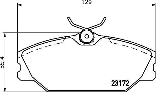 HELLA PAGID 8DB 355 019-391 Brake Pad Set, disc brake