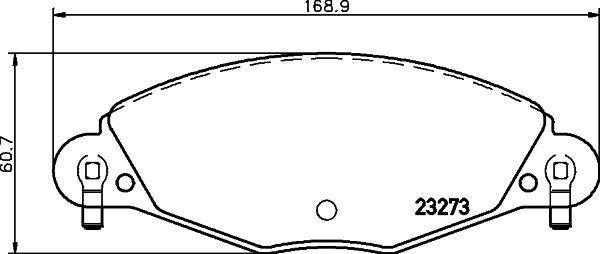 HELLA PAGID 8DB 355 019-421 Brake Pad Set, disc brake