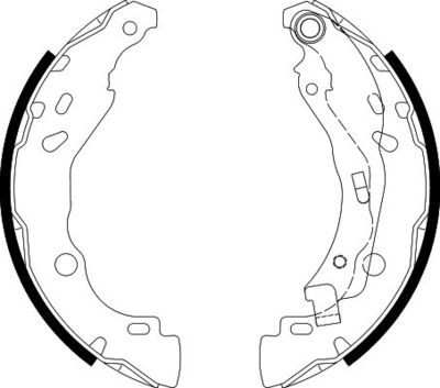 Brake Shoe Set HELLA PAGID 8DB 355 020-081