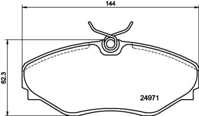 Brake Pad Set, disc brake HELLA PAGID 8DB 355 020-731