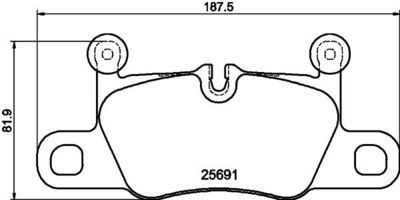 Brake Pad Set, disc brake HELLA PAGID 8DB 355 021-351