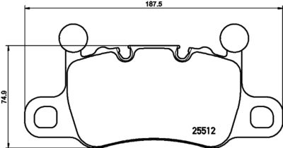 Brake Pad Set, disc brake HELLA PAGID 8DB 355 021-401