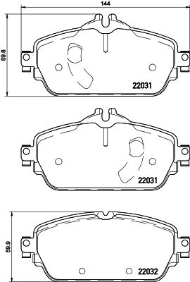 Brake Pad Set, disc brake HELLA PAGID 8DB 355 021-541