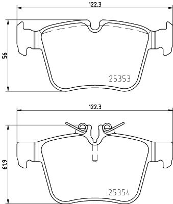 Brake Pad Set, disc brake HELLA PAGID 8DB 355 021-831