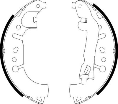 Brake Shoe Set HELLA PAGID 8DB 355 022-271