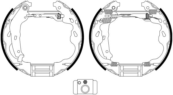 HELLA PAGID 8DB 355 022-471 Brake Shoe Set