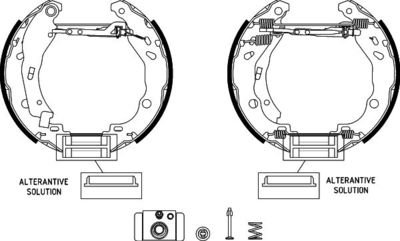 Brake Shoe Set HELLA PAGID 8DB 355 022-511