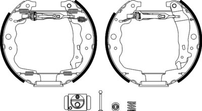 Brake Shoe Set HELLA PAGID 8DB 355 022-561