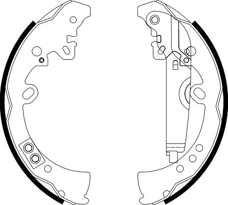 HELLA PAGID 8DB 355 022-591 Brake Shoe Set